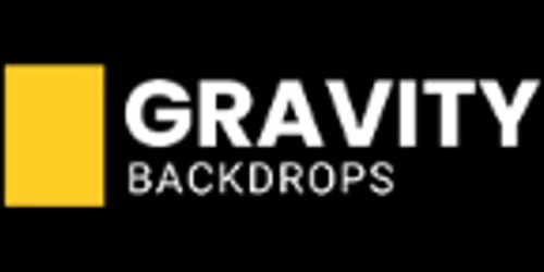 Gravity Backdrops. Merchant logo
