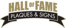 Hall of Fame Plaques Signs Merchant Logo