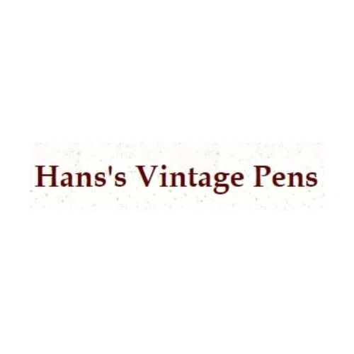 HANS`S VINTAGE PENS Promo Code — 65 Off in Sep 2024