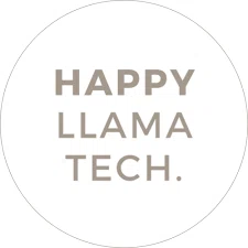 Happy Llama Tech Merchant Logo