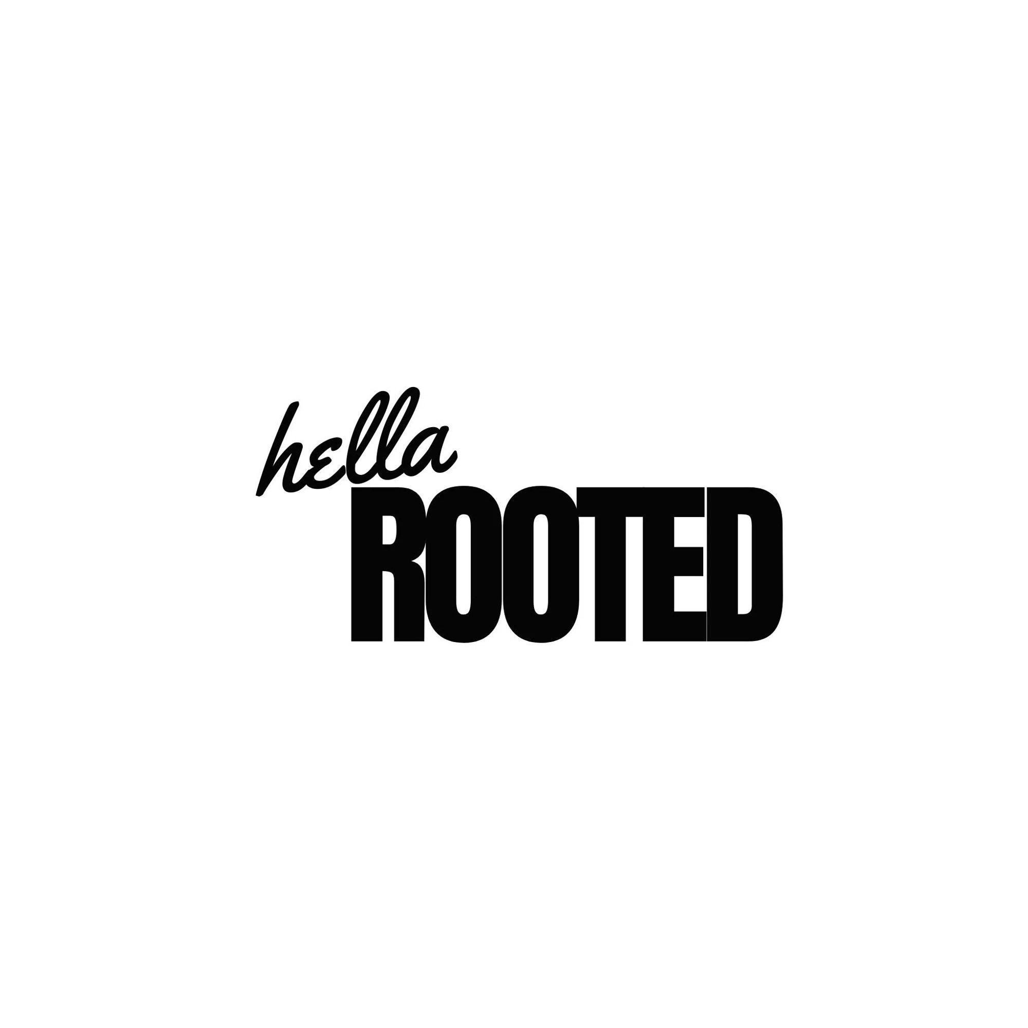 Hella Rooted Merchant Logo