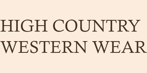 High Country Western Wear Promo Code