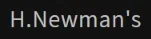 H.Newman's Promo Code