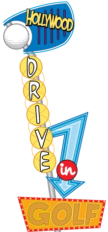 Hollywood Drive-In Golf Merchant Logo