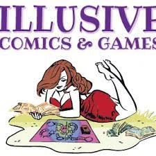 Illusive Comics and Games Merchant Logo