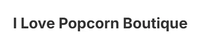 I Love Popcorn Merchant Logo