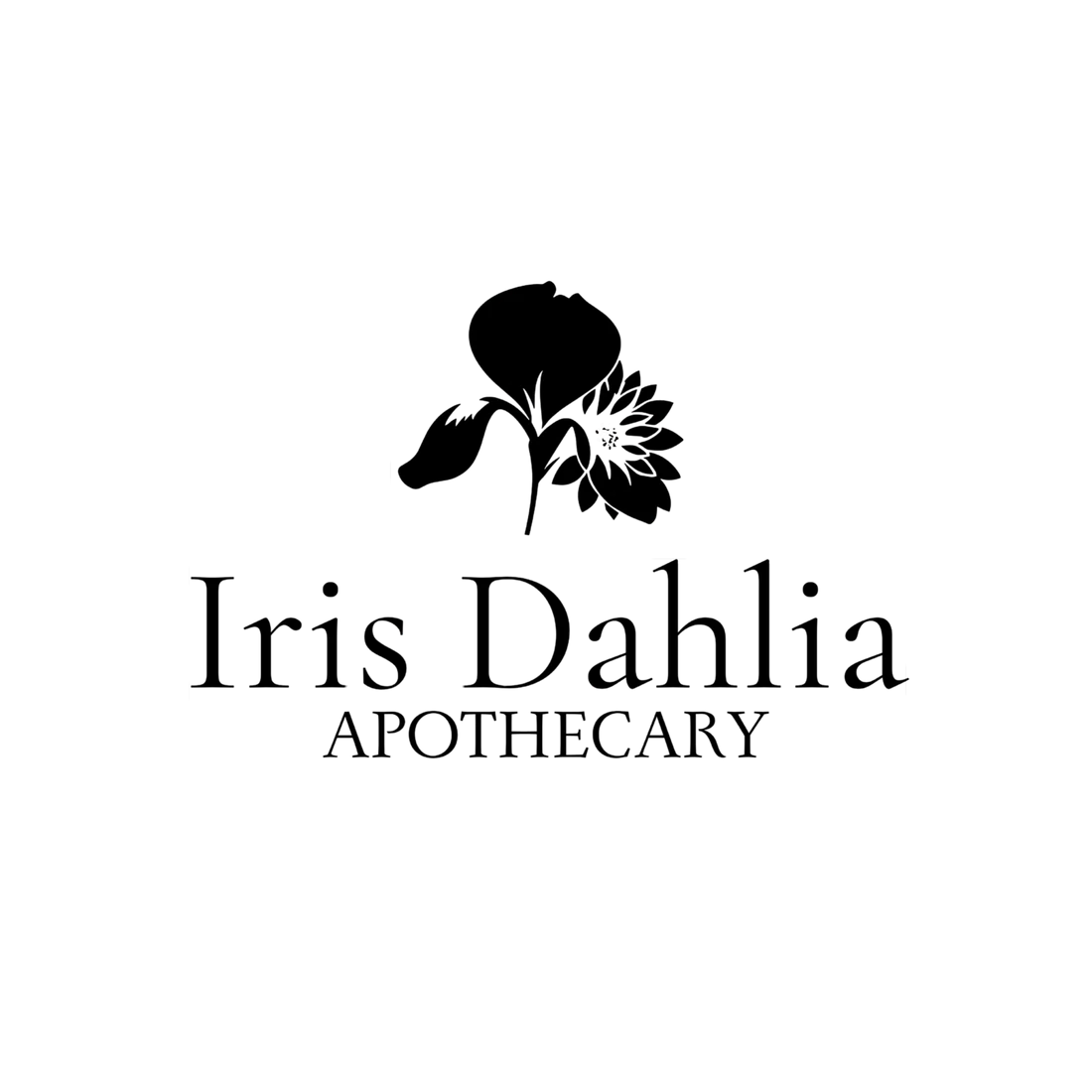 Iris Dahlia Apothecary Merchant Logo