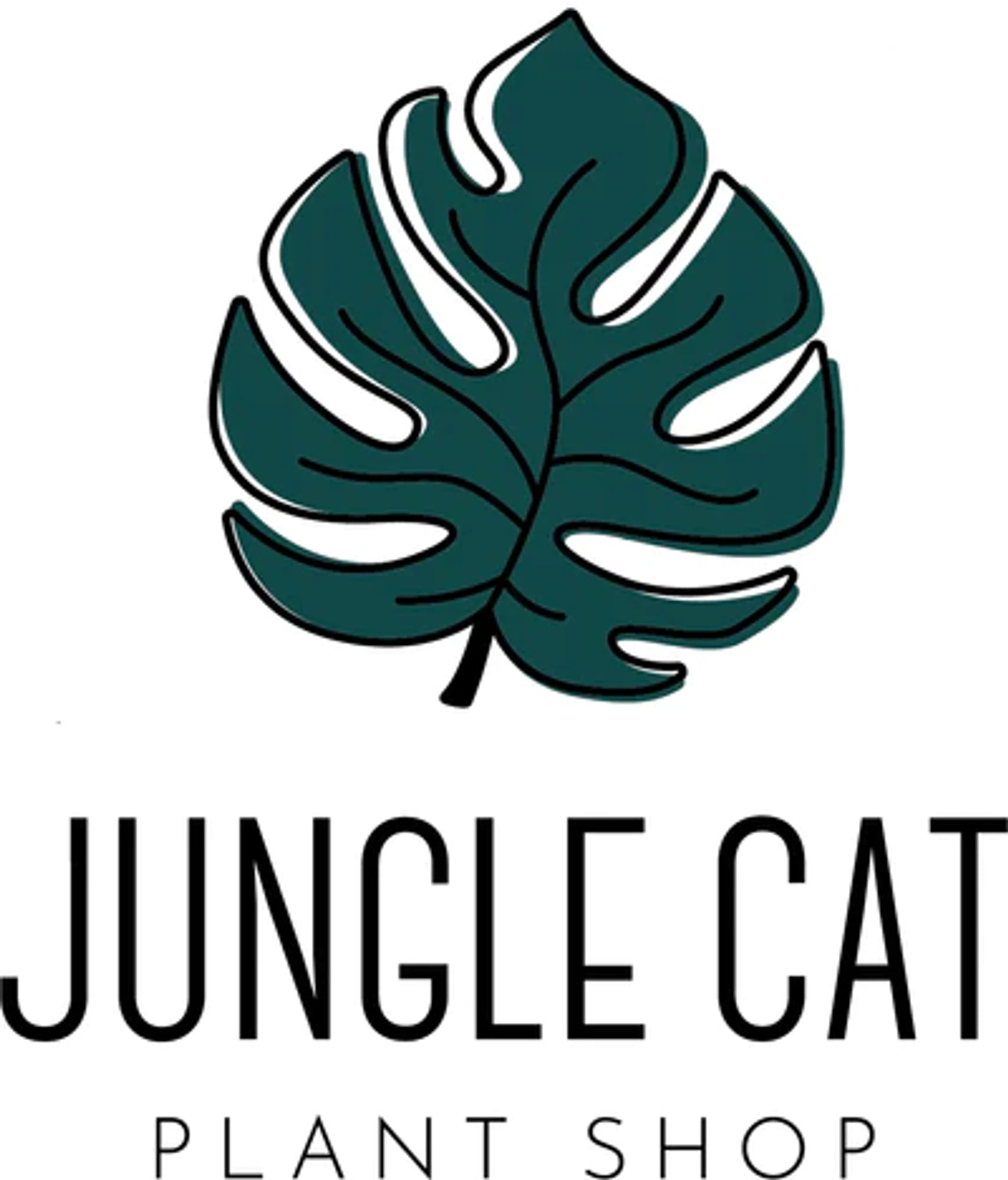 Jungle Cat Plant Shop Merchant Logo