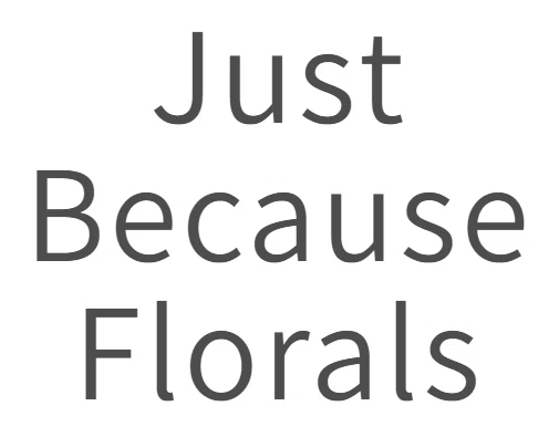 Just Because Florals Merchant Logo