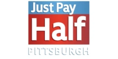 Just Pay Half Pittsburgh Merchant logo