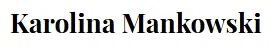 Karolina Mankowski Merchant Logo