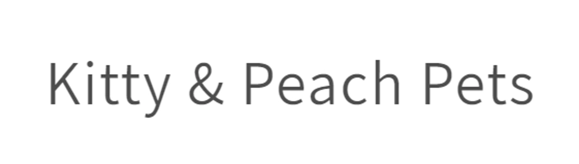 Kitty & Peach Pets Merchant Logo