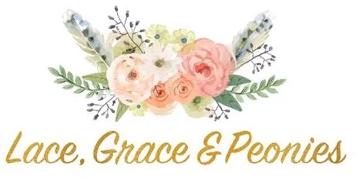 Lace, Grace & Peonies Merchant logo