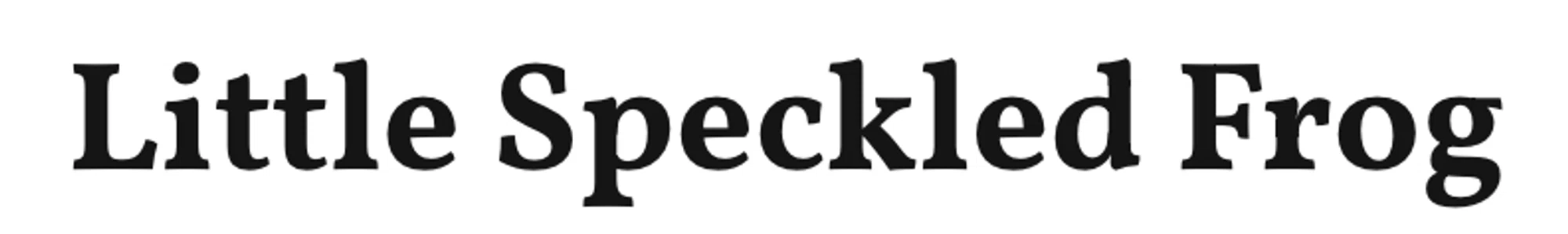 Little Speckled Frog Promo Codes - 90% Off in January 2025