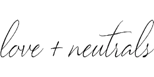 Love and Neutrals Promo Code