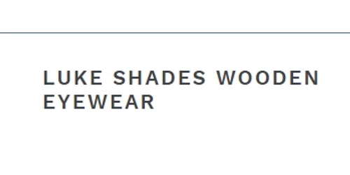 Luke Shades Wooden Eyewear Promo Code