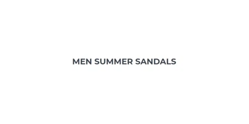 Men Summer Sandals coupon