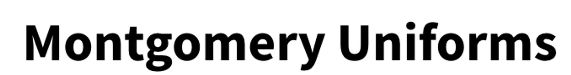 MONTGOMERY UNIFORMS Promo Code — 75 Off 2024