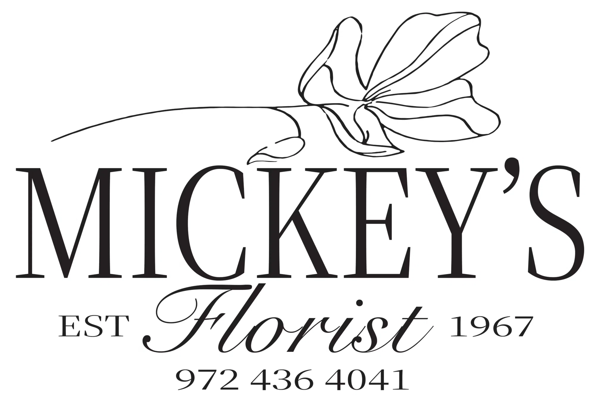 Mickey's Florist Merchant Logo