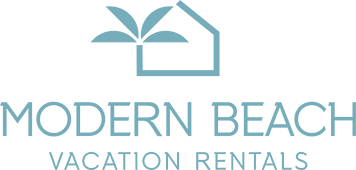 Modern Beach Vacation Rentals Merchant Logo