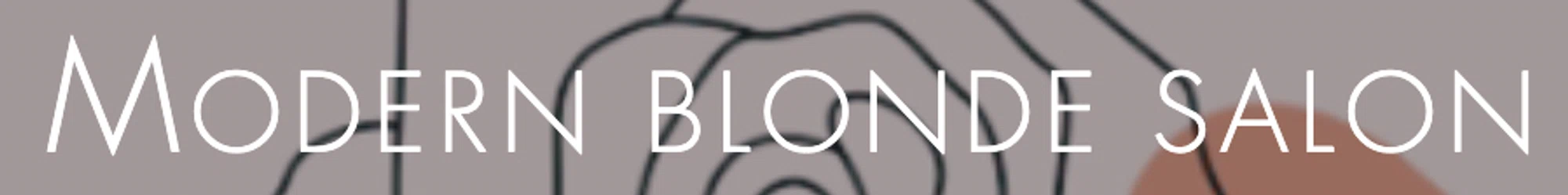 Modern Blonde Salon Merchant Logo