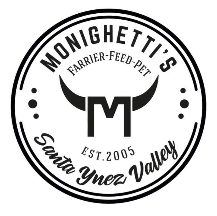 Monighetti's Farrier, Feed & Pet Merchant Logo