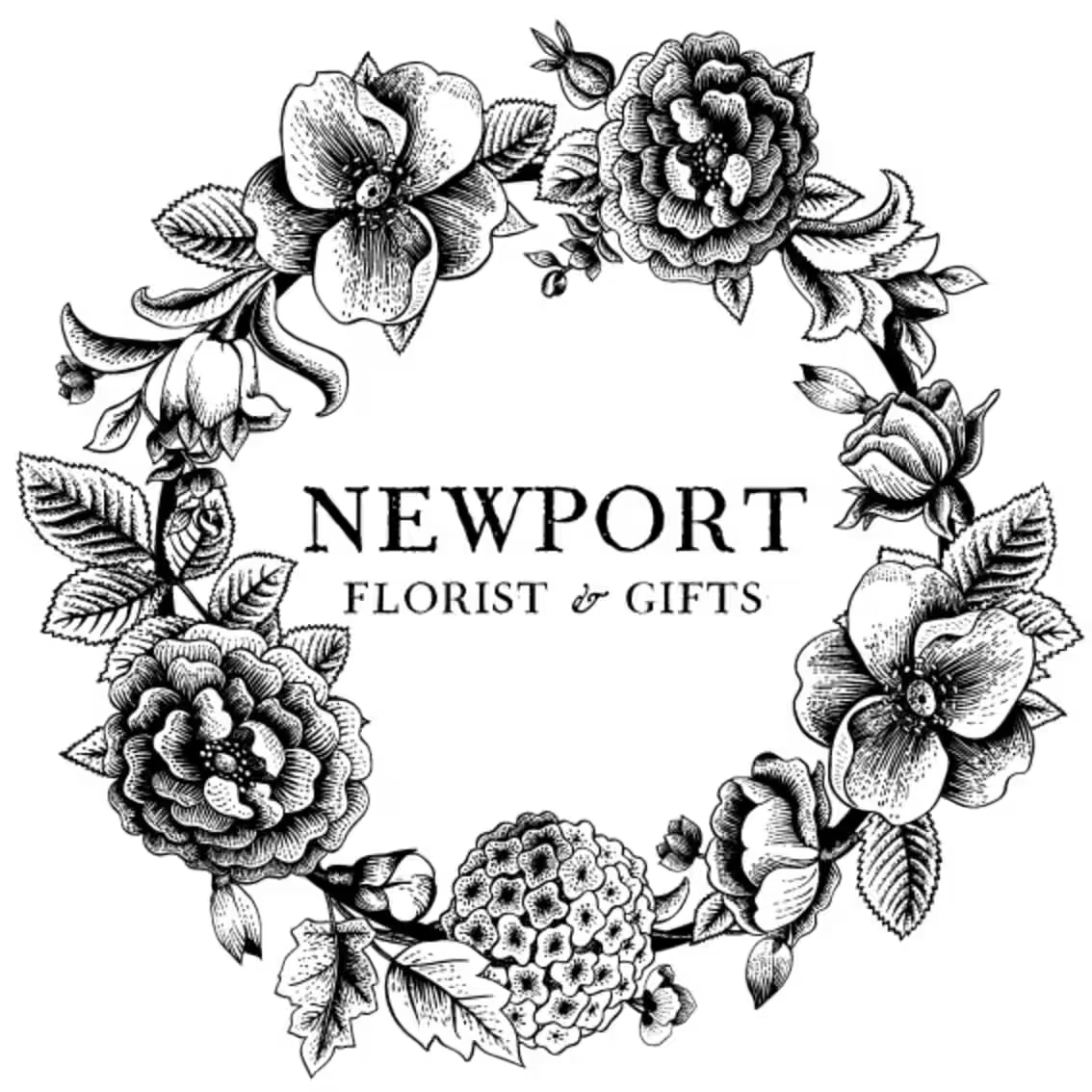 Newport Florist and Gifts Merchant Logo