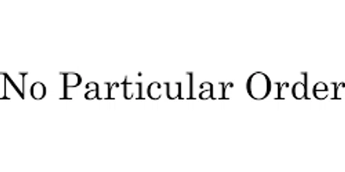 No Particular Order Promo Code