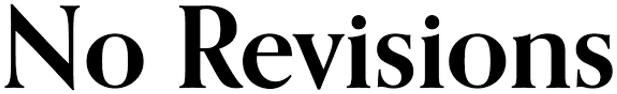 No Revisions Merchant Logo
