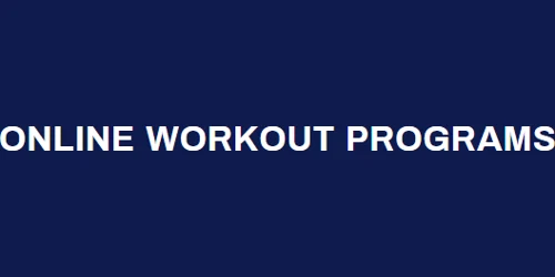 ONLINE WORKOUT PROGRAMS Promo Code