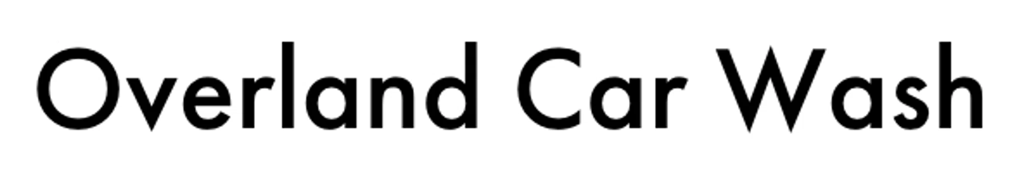 Overland Car Wash Merchant Logo