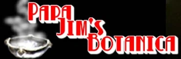 Papa Jim's Botanica Merchant Logo