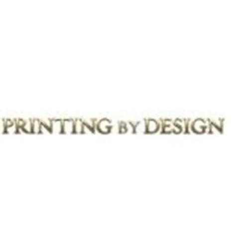 Printing By Design coupons