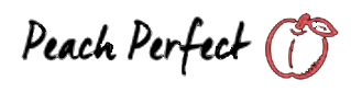 Peach Perfect Apparel Merchant Logo