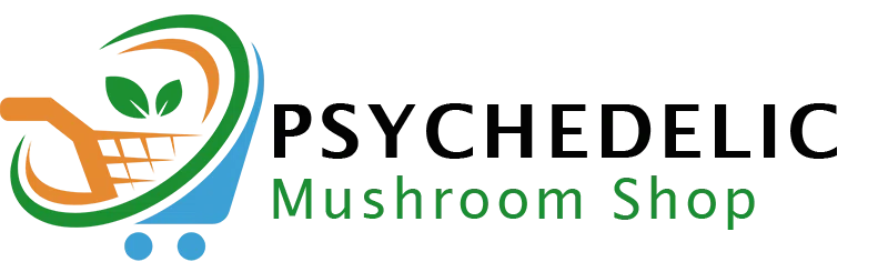 Psychedelic Mushroom Shop Merchant Logo