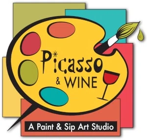 Picasso and Wine Merchant Logo