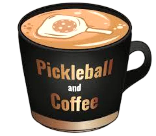 Pickleball and Coffee Merchant Logo