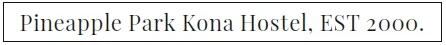 Pineapple Park Hostel Merchant Logo