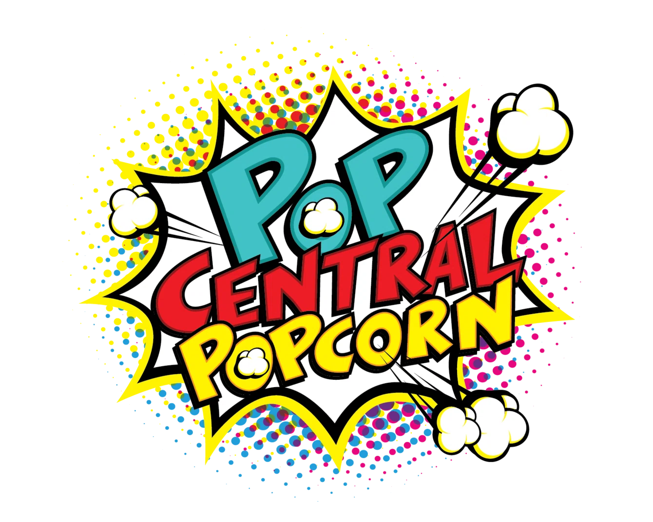 Pop Central Popcorn Merchant Logo
