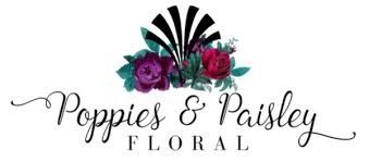 Poppies & Paisley Floral Merchant Logo