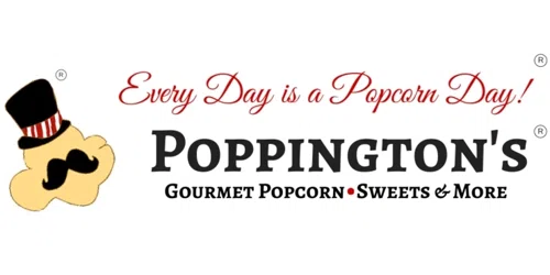 Poppington's Gourmet Popcorn Merchant logo