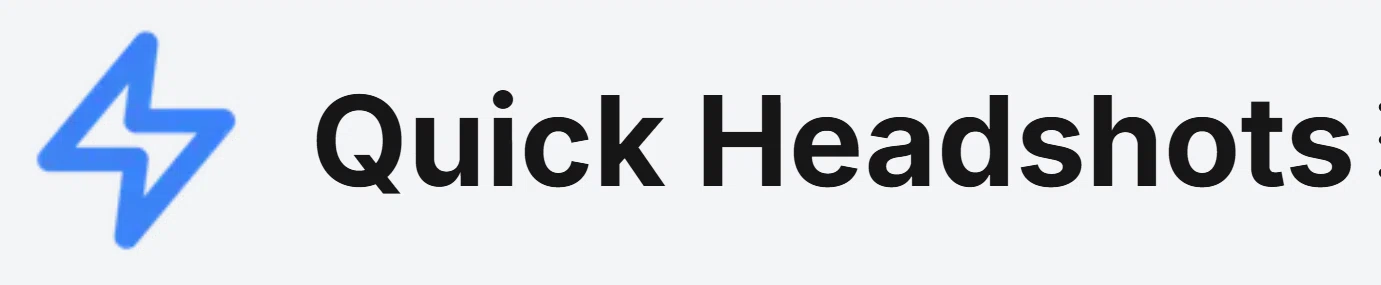 Quick Headshots Merchant Logo