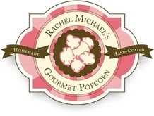 Rachel Michael's Gourmet Popcorn Merchant Logo