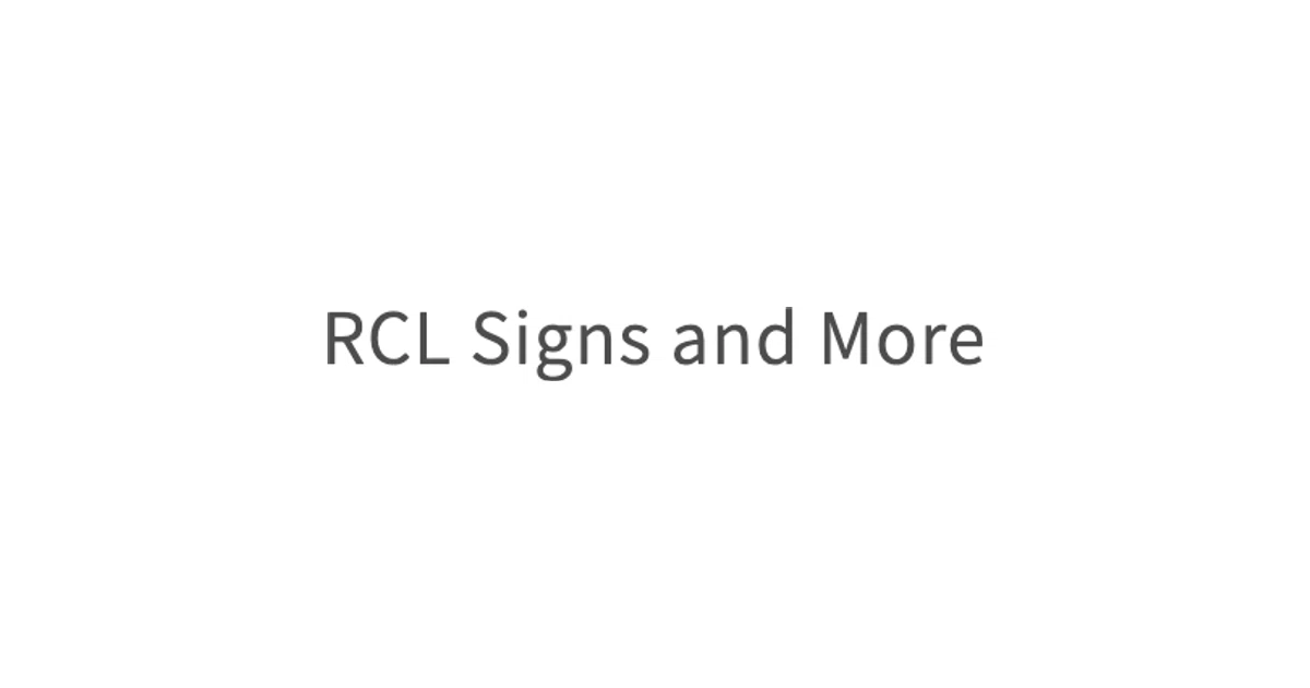 RCL Signs and More Promo Code - 25% Off Memorial Day 2026
