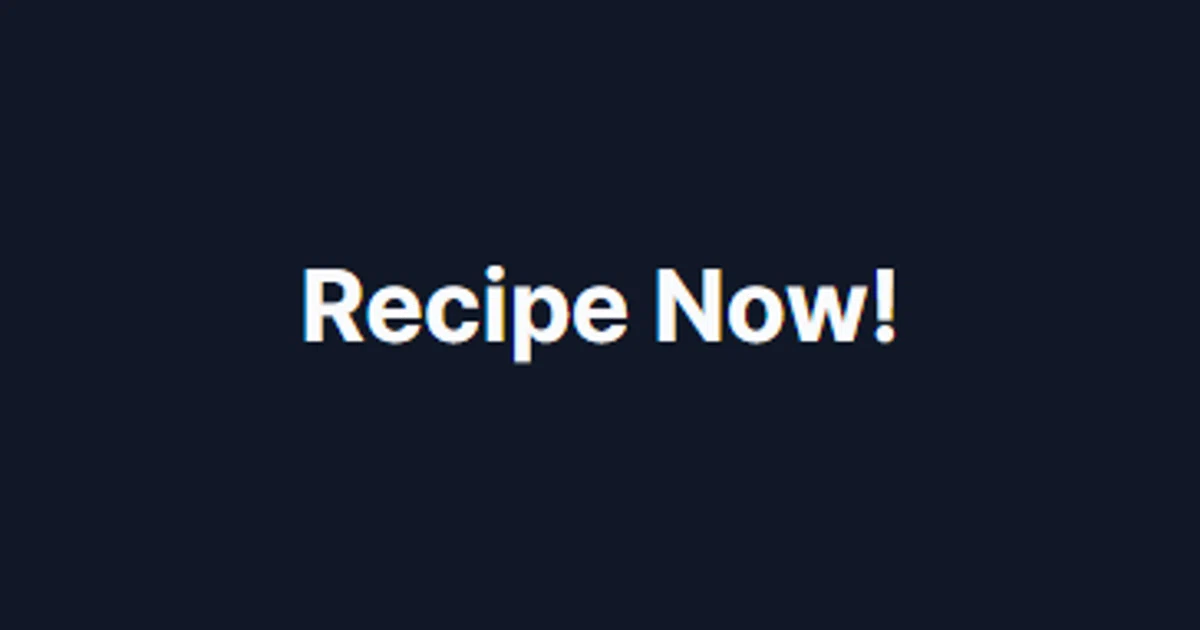Recipe Now! Promo Codes - 20% Off Discount Code May 2025