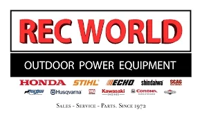 Rec World Outdoor Power Equipment Merchant Logo