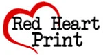 Red Heart Print Merchant Logo
