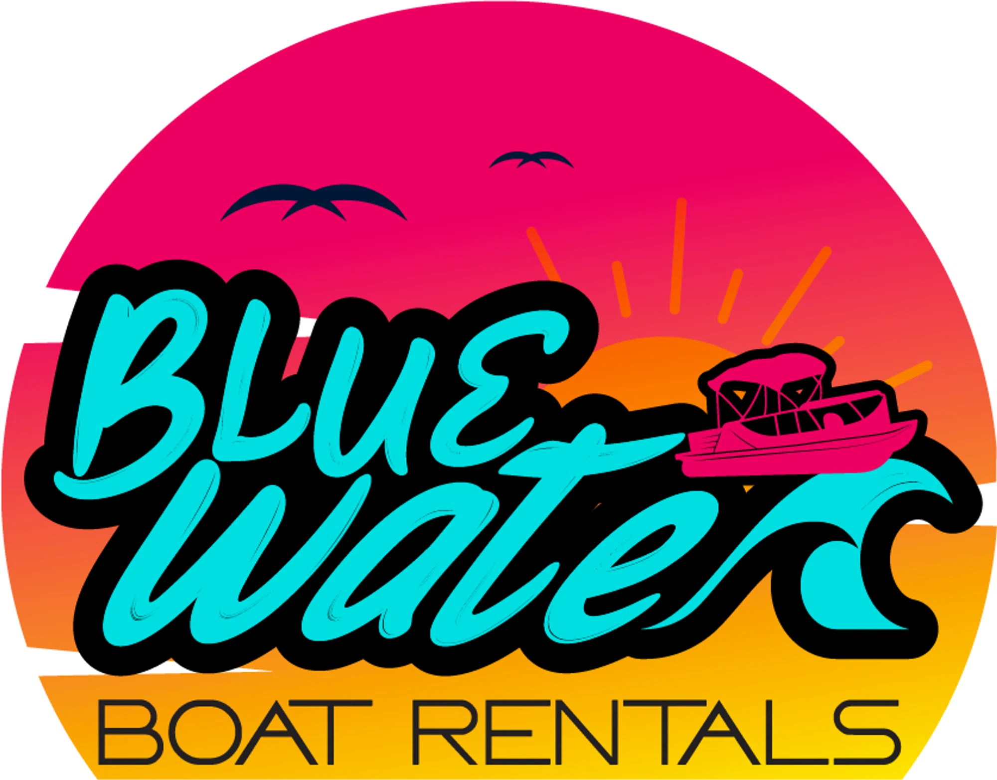 Blue Water Boat Rentals Merchant Logo
