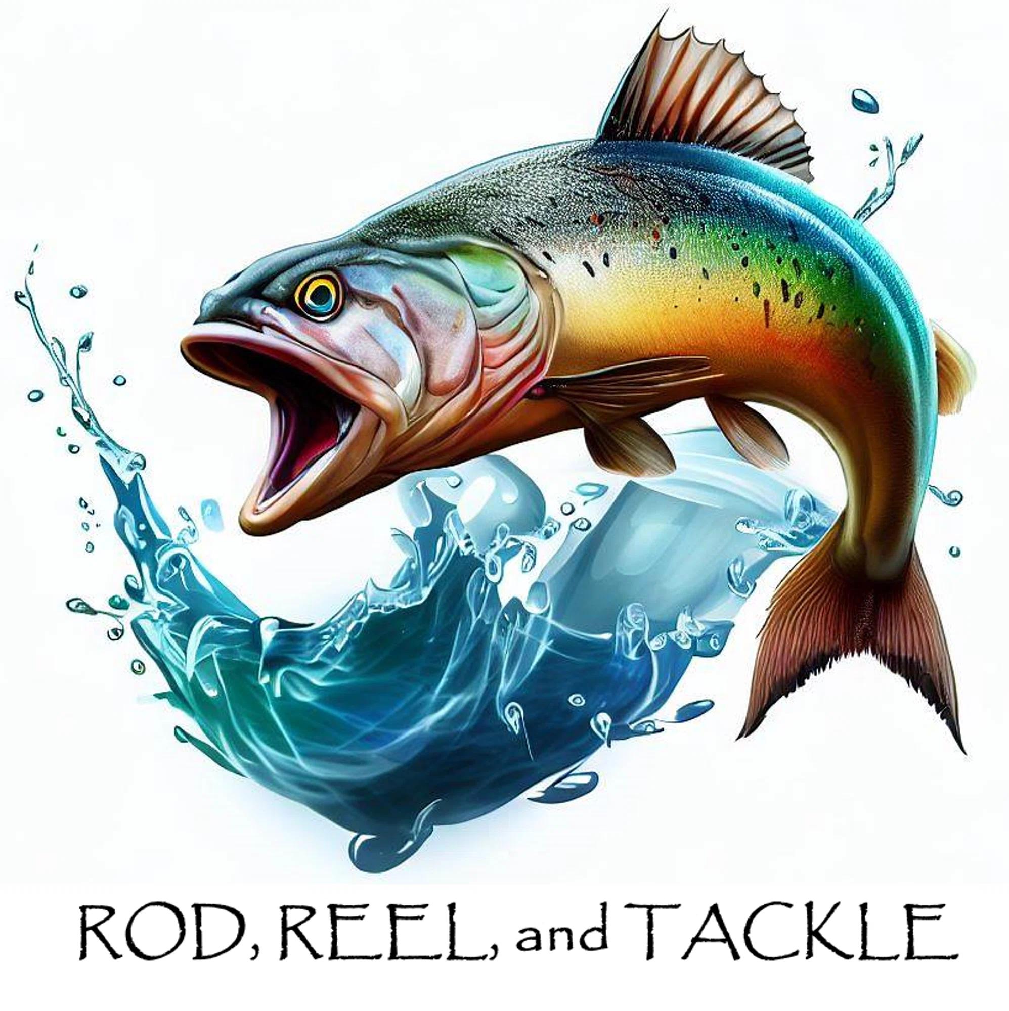 Rod, Reel, and Tackle Merchant Logo