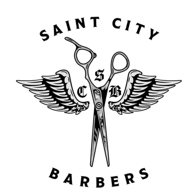 Saint City Barbers Merchant Logo